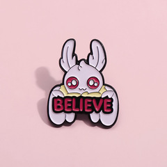 創意新品迷你蝙蝠胸針合金烤漆粉色動物系列造型別針牛仔徽章批發