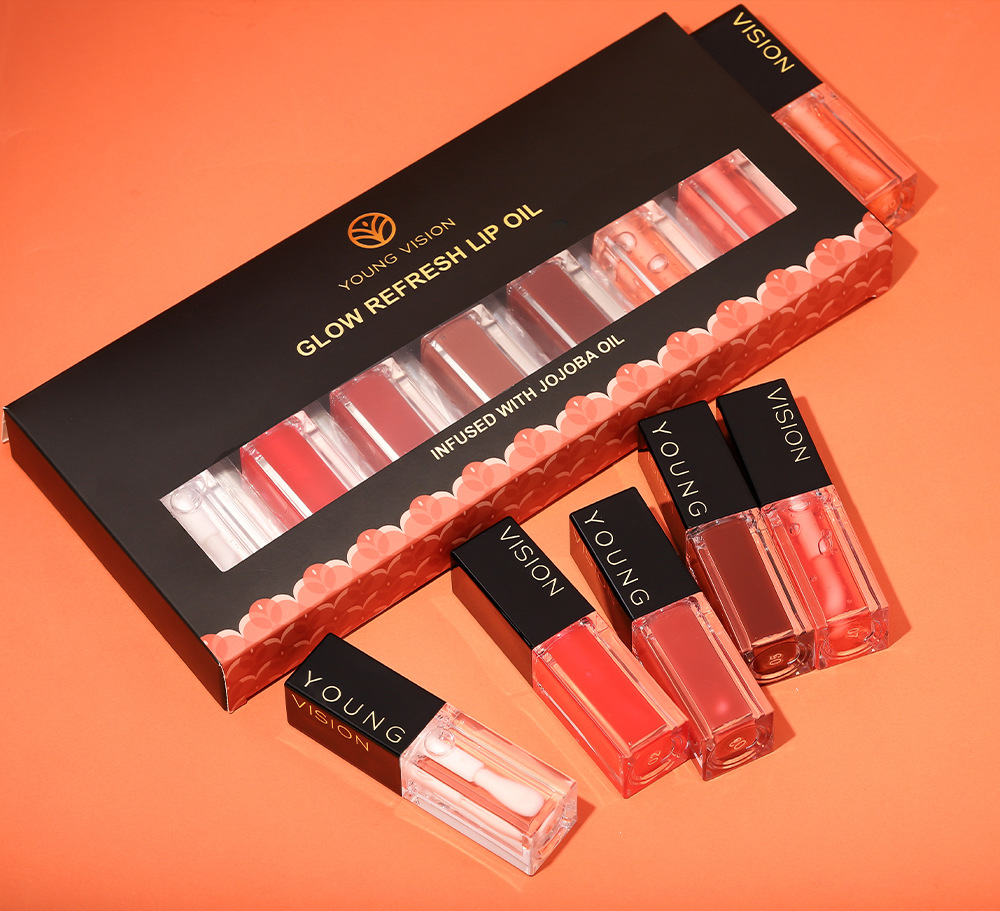 YOUNG VISION 7-color Mirror Lip Oil Set Dudu Lip Liquid Lipstick Lip Gloss undefined