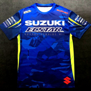 Cross-border Hot Sale New Moto-GP Motorcycle Racing Commemorative T-shirt Car Fans Off-road Riding Speed Short-sleeved T-shirt