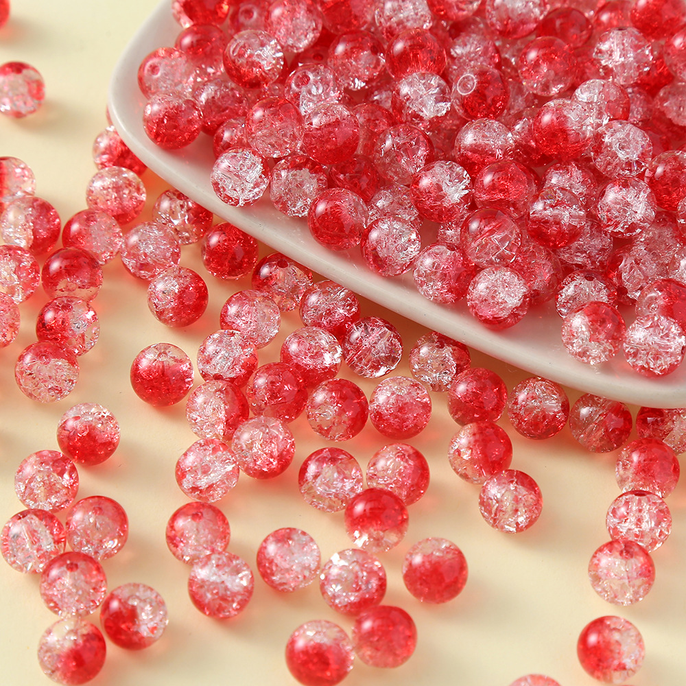 50 Pieces Diameter 10mm Glass Crack Beads display picture 4