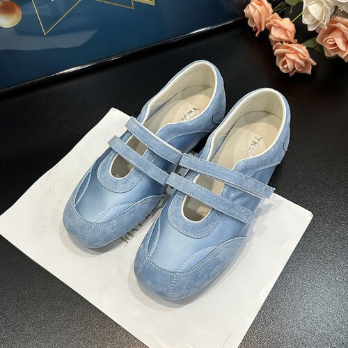 Dopamine Magic Tape Ballet Flats with Low Open Toe for Women - 2025 Summer Flat Satin Mary Jane Shoes - Makes Feet Look Smaller