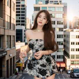 水墨画扎染印花抹胸上衣女修身小众辣妹外穿无肩带背心夏季设计感