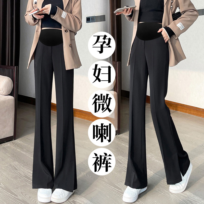 Maternity 2026 New Style Goddess Pants, Flared Pants with Slits, Slim Fit, Flattering, Outerwear Long Pants, Suit Pants Maternity 2026 New Style Goddess Pants, Flared Pants with Slits, Slim Fit, Flattering, Outerwear Long Pants, Suit Pants