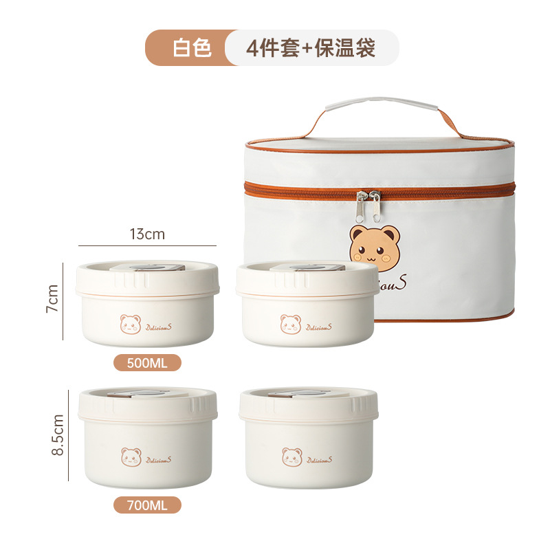 A06 microondas cocina de almuerzo 304 aislamiento de acero inoxidable caja de almuerzo de calentamiento de microondas estudiantes de oficina sellado caja de almuerzo