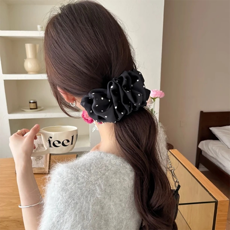 韓国風水玉クラウドバブルバナナクリップ、髪の量が少ない人向けの小さなヘアクリップ、ヘアクリップ、ヘアクリップ、横クリップ|undefined