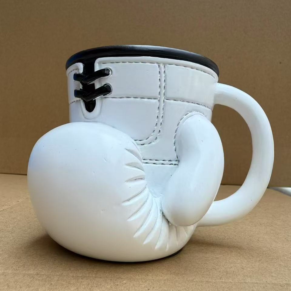Boxing Glove Mug boxeador de estilo explosivo transfronterizo juego de copa para amantes del boxeo personalidad taza de acero inoxidable