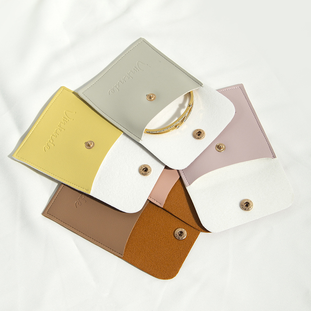10g Weight Jewelry Packaging Bags Classification 1 Piece Quantity Daily Occasion Pu Leather Material Solid Color Pattern Simple Style Style 1 Piece Pu Leather Simple Style Daily Solid Color Jewelry Packaging Bags 15