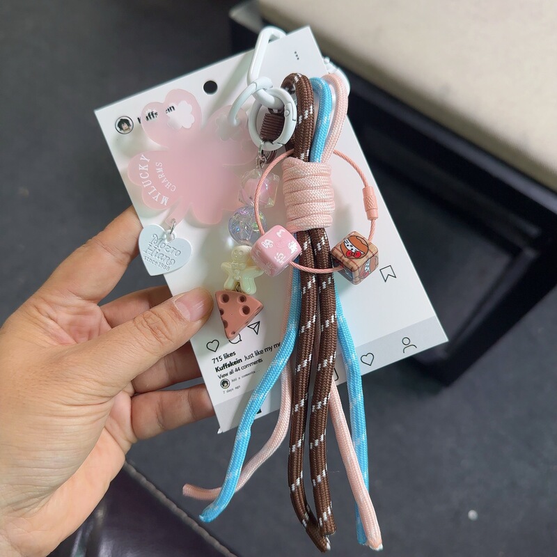新しいミュウキーホルダー織りストラップ携帯電話ペンダント車のキーホルダーバッグペンダントペンダント|undefined