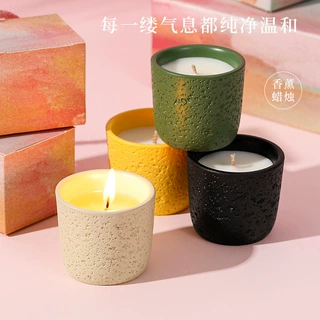Q版香薰蜡烛无烟创意香薰礼盒家用持久清新摆件节日企业伴手礼物
