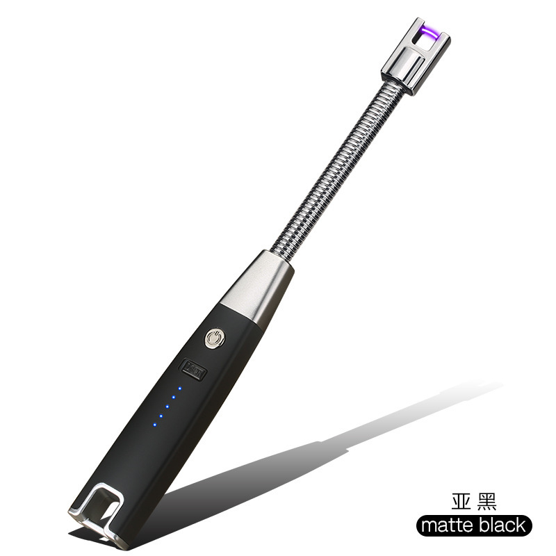 Fabricantes al por mayor Arco Tipo-c Cargador Encendedor Estufa de gas Encendido Agarre Exalargue Cocina Encendedor Transfronterizo Chong