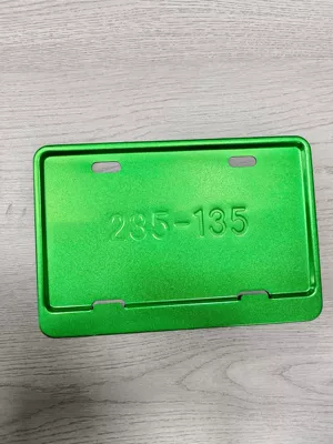 Motorcycle License: License plate holder/license plate holder - green