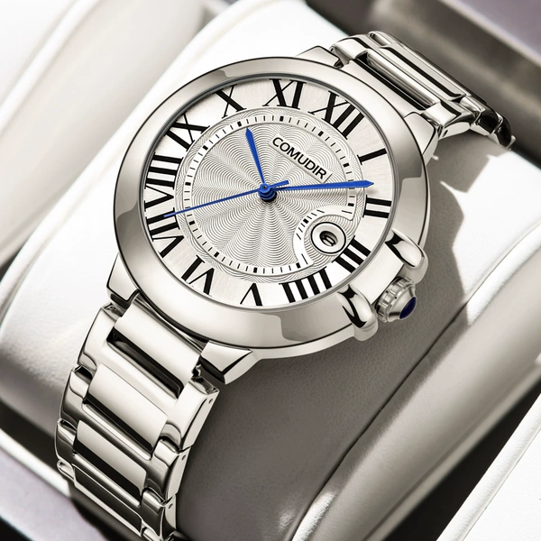 Silver steel white surface (waterproof hollow)