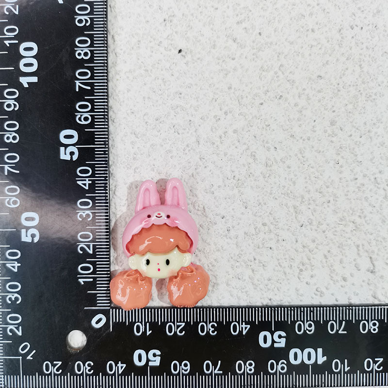 SH10302-4-Pink 토끼 모자 소녀