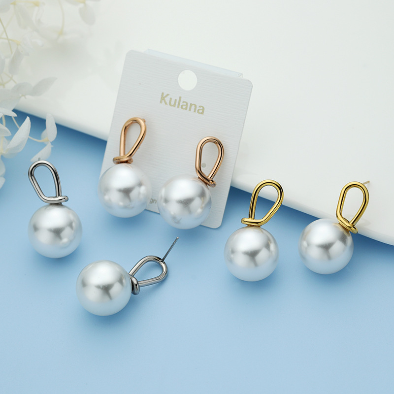 Universal small geometric fashionable elegant trend earrings from…