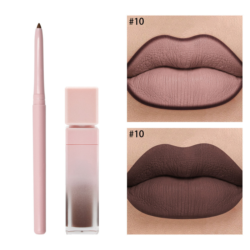 唇彩唇线笔套装哑光防水不沾杯唇部彩妆外贸跨境彩妆Cosmetic Kit|undefined