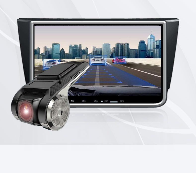 Popular Foreign Trade Metal Car-Mounted Android Large-Screen USB Dashcam with Adas Driving Assistance