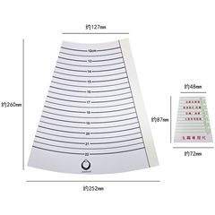 Bracelet Circumference and Diameter Measurement Tool, Watch Strap Size Ruler, Jewelry Sizing Gauge, Paper Bracelet Measuring Card