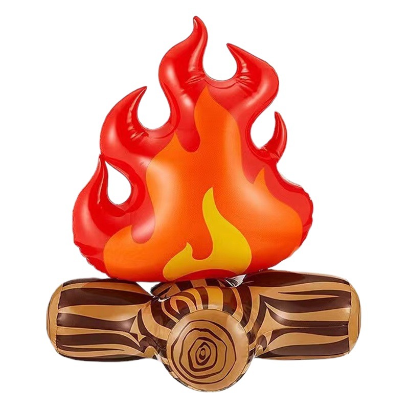 Cross-border new PVC outdoor camping party decoration props courtyard campfire simulation fire inflatable flame toy