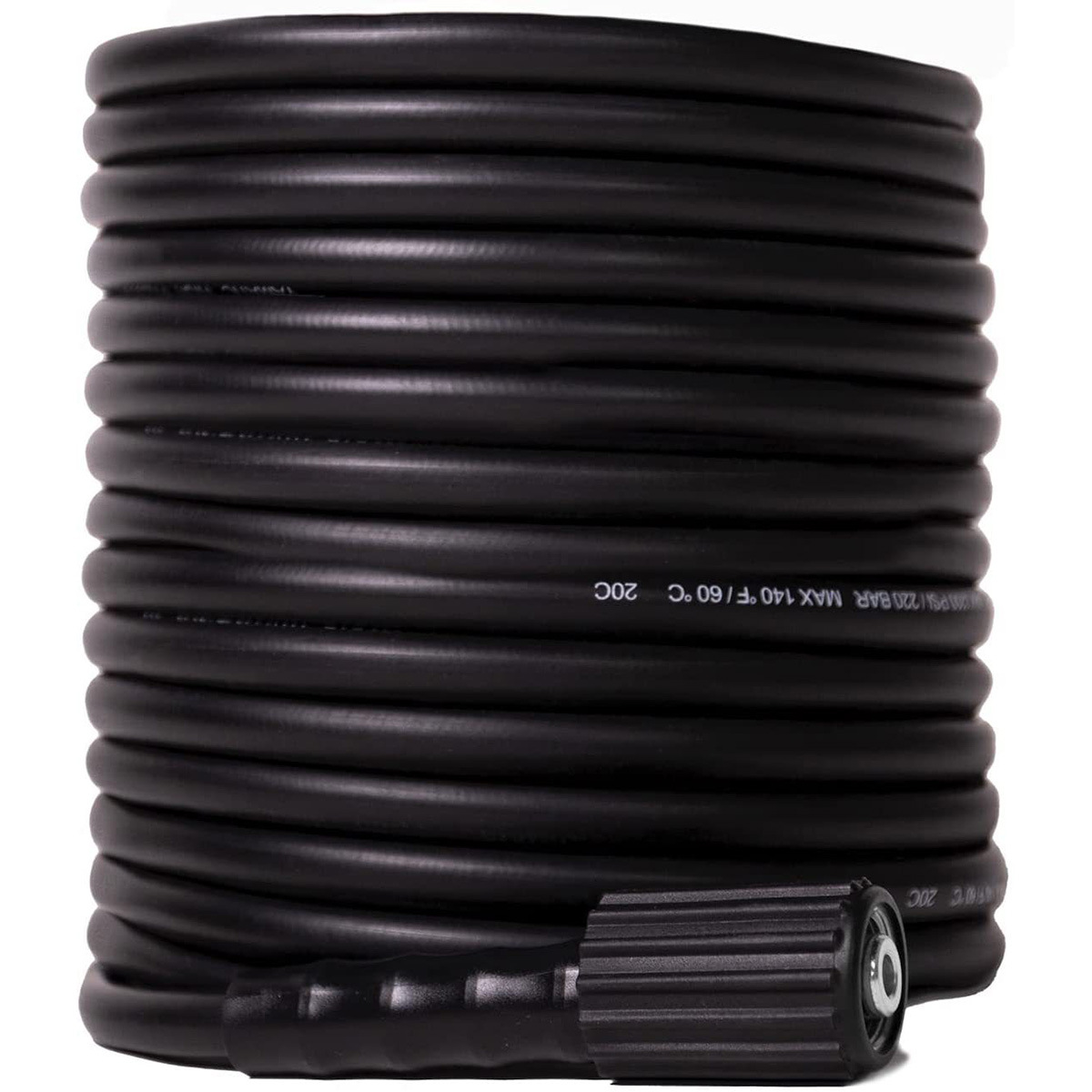 1/4英寸 50FT（8米）高压清洗机软管M22-14mm螺纹耐磨软管3000PSI