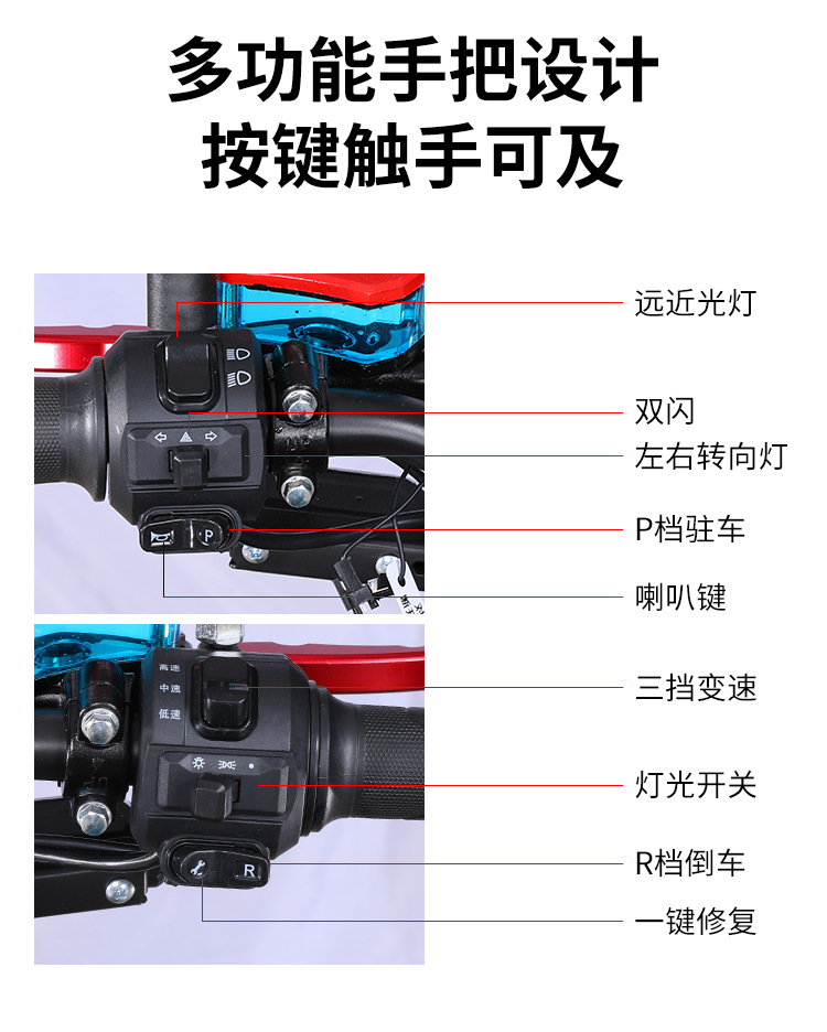 New Long-Distance Running King Electric Vehicle 72V Double Electric Motorcycle 60V Battery Vehicle High-Power High-Speed Electric Motorcycle Wholesale