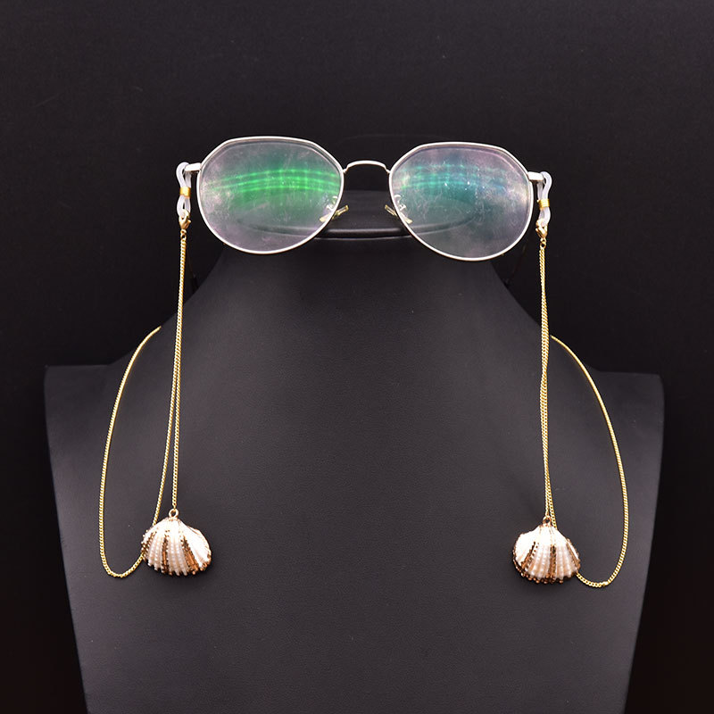 Cadena de gafas de perlas naturales nuevos accesorios de moda transfronterizos europeos y estadounidenses máscaras decoraciones de cadena de alta calidad al por mayor