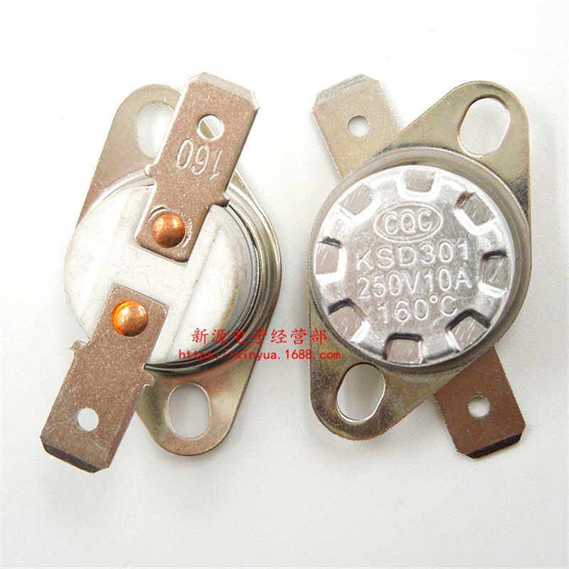 KSD-301 突跳式温控器 温控开关 温度开关 常闭 160度 160°C