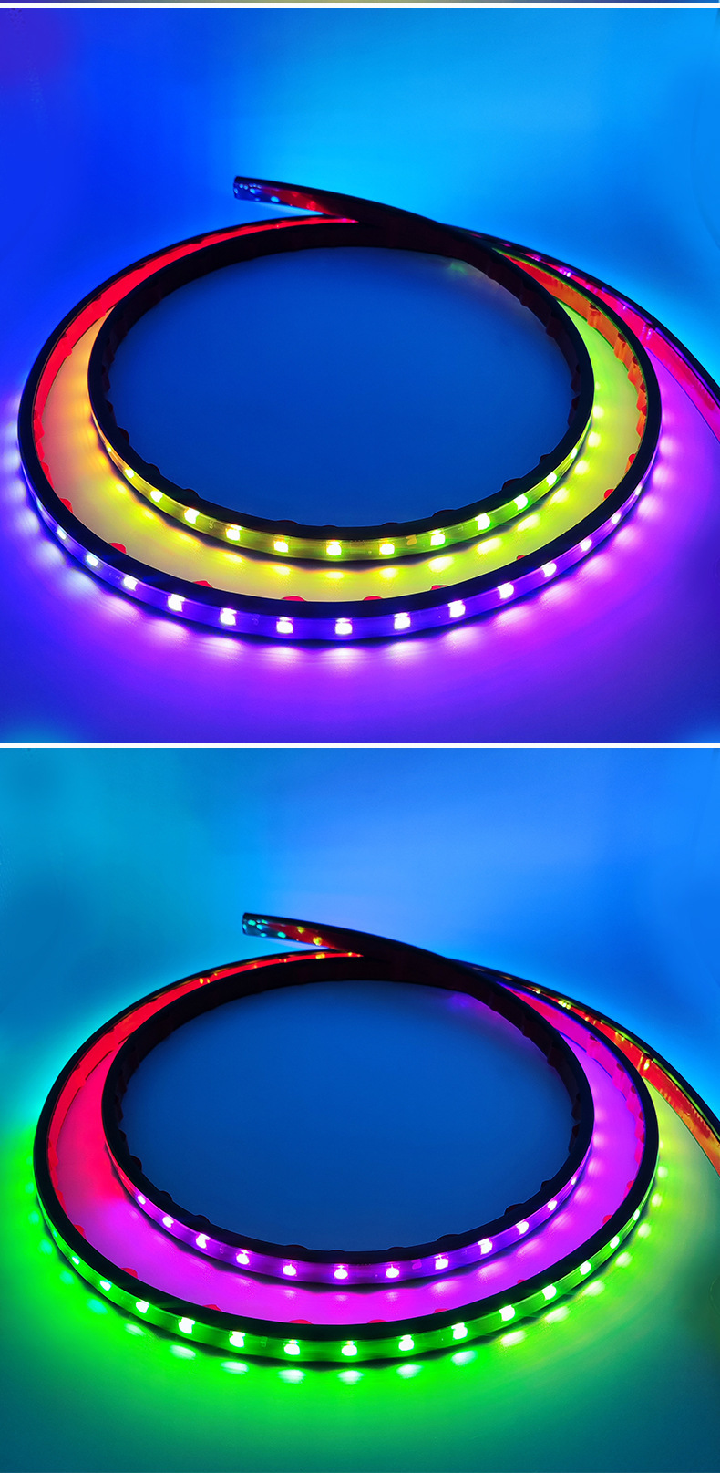 Source factory truck 12V24V colorful running horse streamer lamp decorative lamp atmosphere lamp magic color ranger lamp net lamp