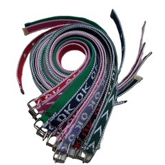 Factory direct sales aluminum air eye canvas belt students and teenagers woven belt processing and production of belts for women with many patterns