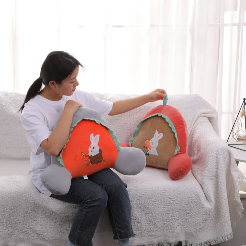 Cartoon Office chair Cushion Waist protection Pillow Sedentary sofa Backrest pillow The bed Pillows Backrest pad Waist