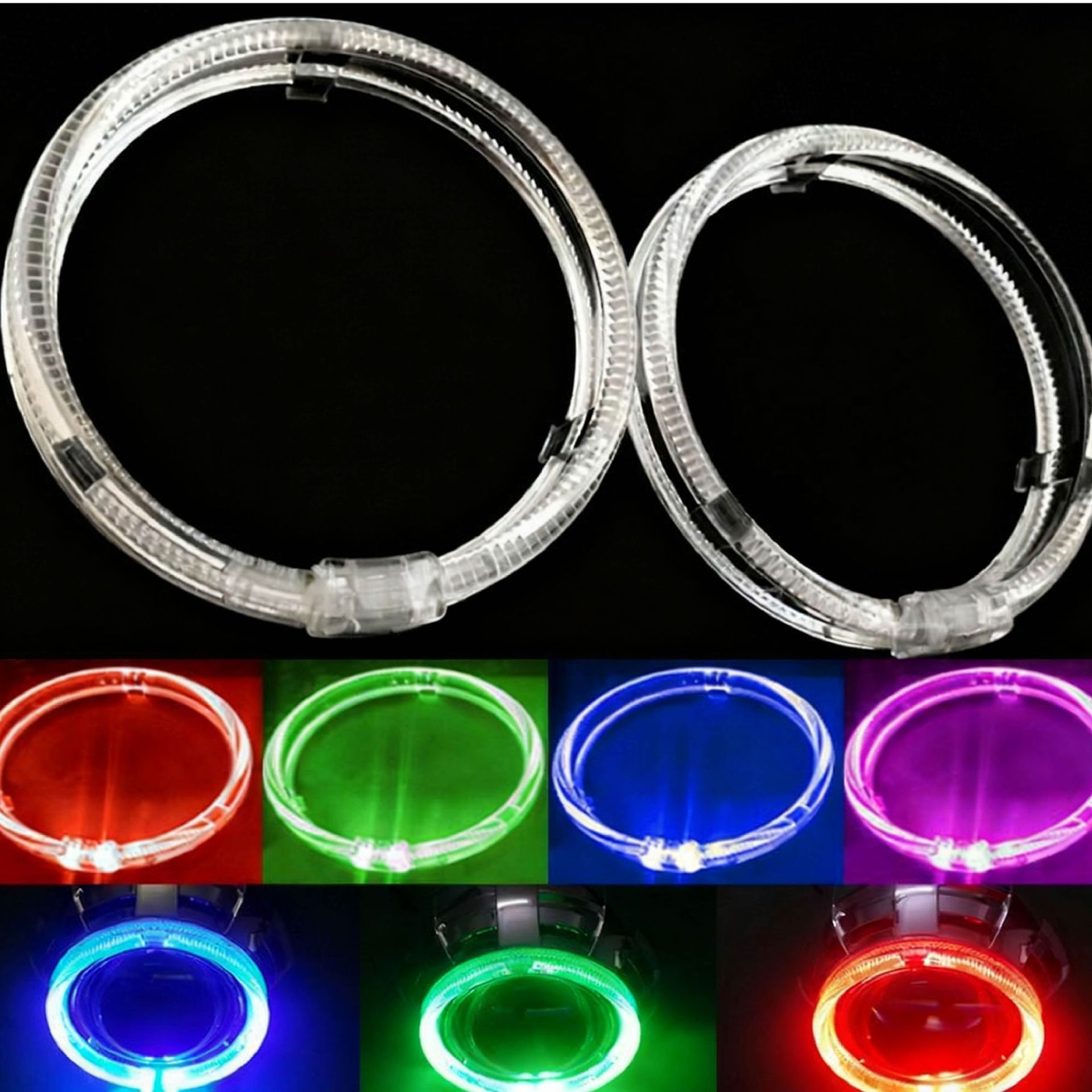 Lente Lámpara decorativa 120MM105MM guía de luz Angel Eye 360 Devil Eye car LED apertura del ojo del Ángel corriente diurna