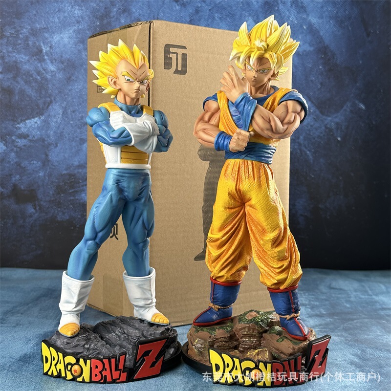 ドラゴンボールフィギュア スーパーサイヤ人 孫悟空 ベジータ 共鳴余震セット フィギュアモデル装飾品|undefined