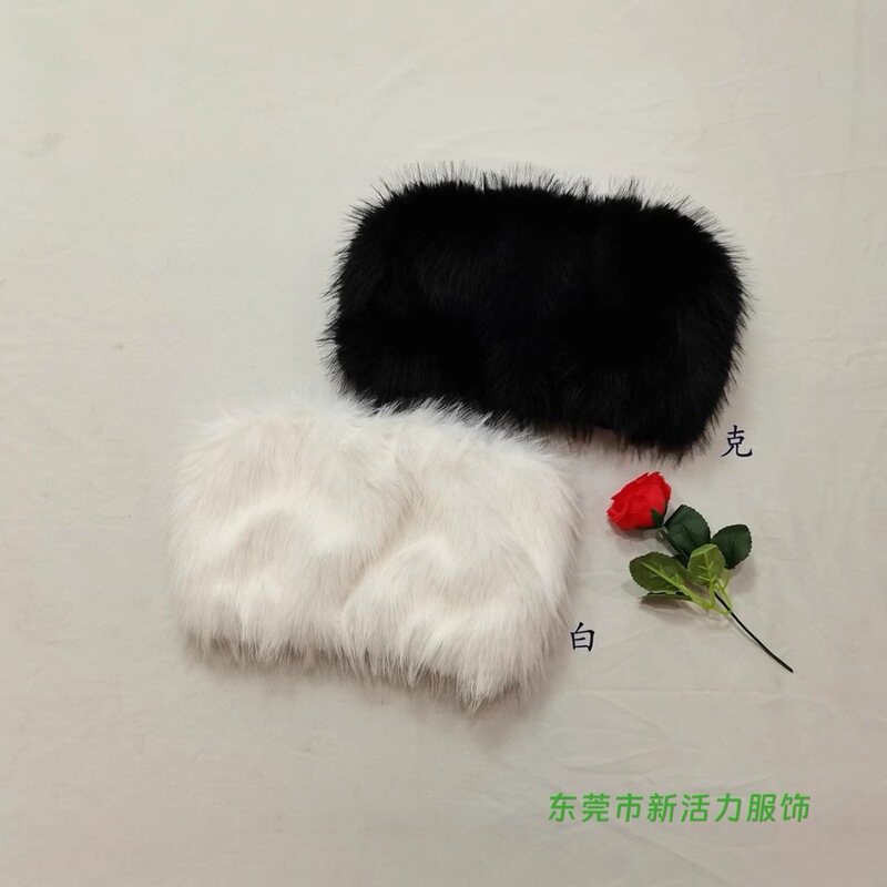 2025 Spring New Retro Y2K Hot Girl Sexy Strapless Tube Top Slim Fit Short Outerwear Furry