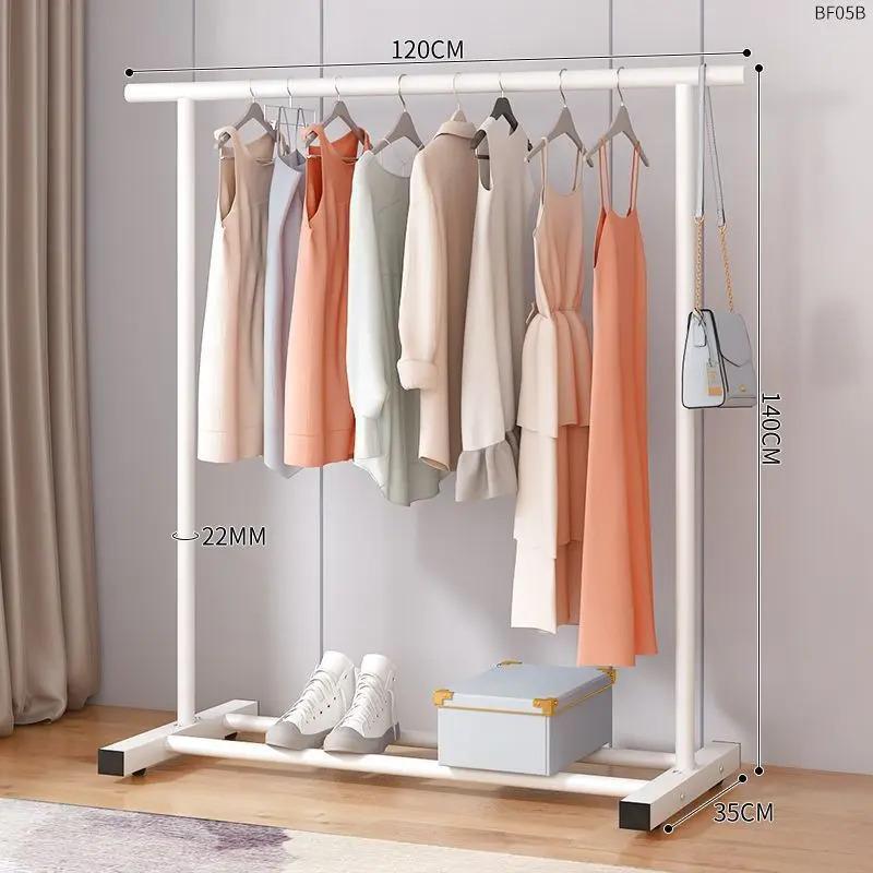 percha de ropa tipo piso para uso doméstico de alto grado colgar prendas de ropa rack varilla telescópica especial para balcón edredón