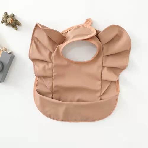 ins Nordic style bib angel wings baby bib baby rice pocket food supplement eating clothes super soft saliva pocket