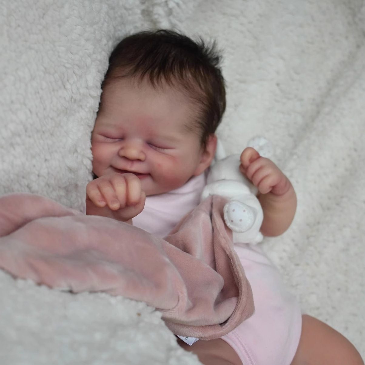 49cm simulación bebé reborn muñeca transfronteriza e-commerce suministro entrega de una sola pieza Amazon