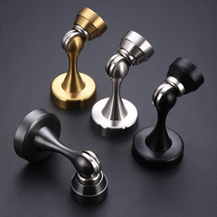 Stainless steel suction door holder for bedroom wall, floor suction, indoor bathroom, strong magnet, silent anti-collision, thick door stop