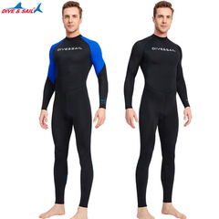 DIVE&SAIL new wetsuit men's one-piece thin wetsuit snorkeling surfing sunscreen jellyfish quick-drying swimsuit