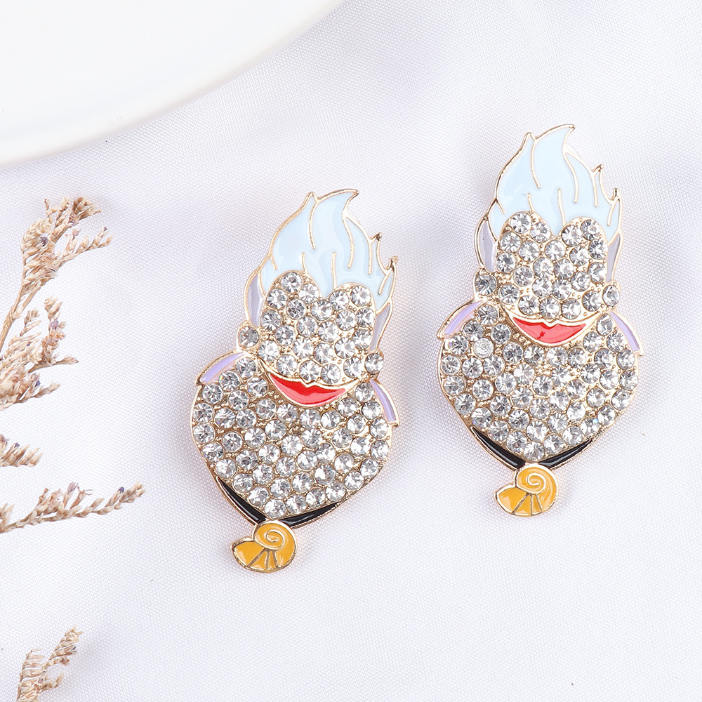 55622 Beautiful Creative Cartoon Funny Personalized Earrings Halloween Ghost Festival Earrings display picture 3