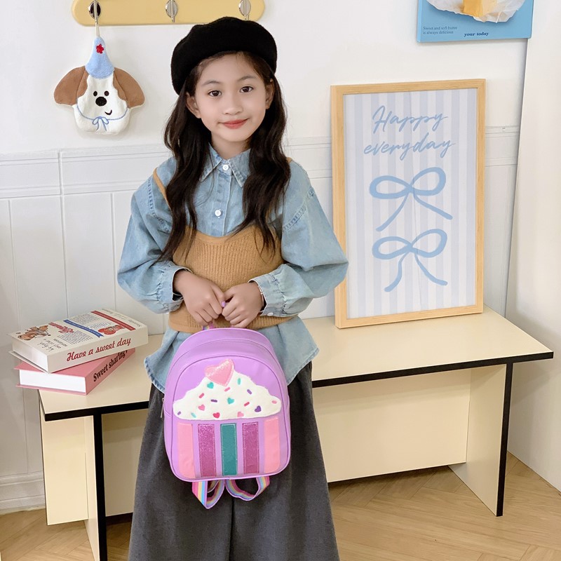 Caricatura lindo panda gigante mochila para niños y niñas, mochila para bebés de jardín de infantes, nueva mochila para niños de nubes de color