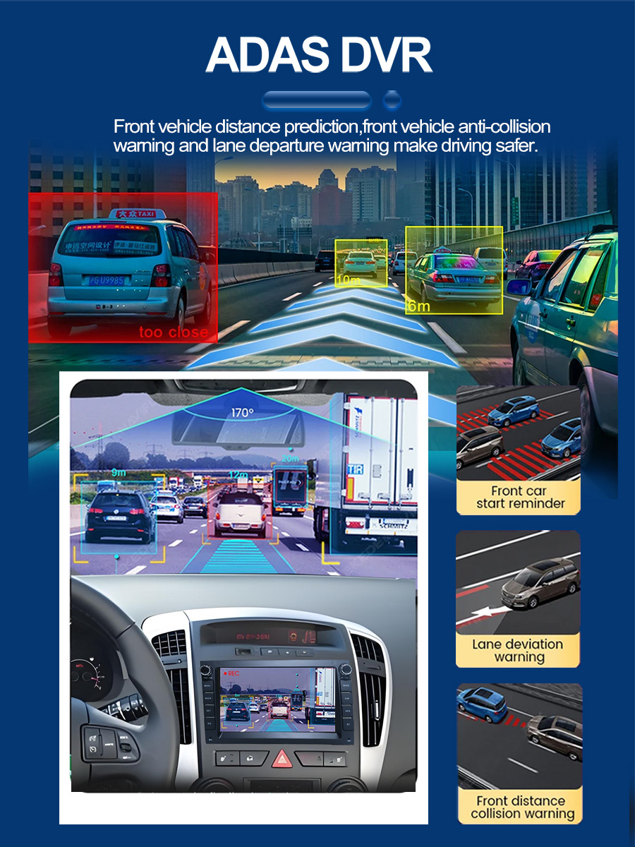 Suitable for 7inch Kia Special Android Car Navigation Bluetooth Gps High-Definition Reversing Image Wireless Carplay