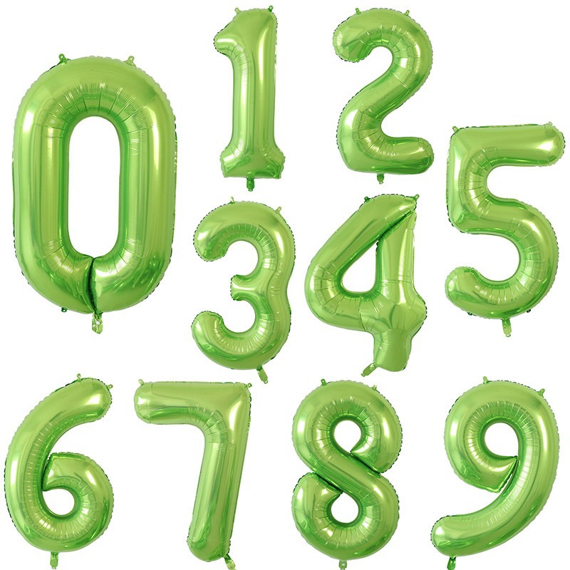 40 pulgadas grandes globos de aluminio digital oro blanco plata oro rosa verde globos digitales al por mayor