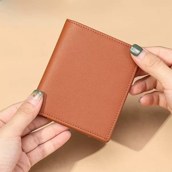 Maronte 2023 New Men's Wallet Genuine Leather Business Gift Wallet Men's Short Top Layer Cowhide Coin Purse