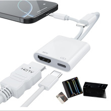 超清手机同屏器免供电快充转内置芯片适用苹果typec转HDMI投屏器