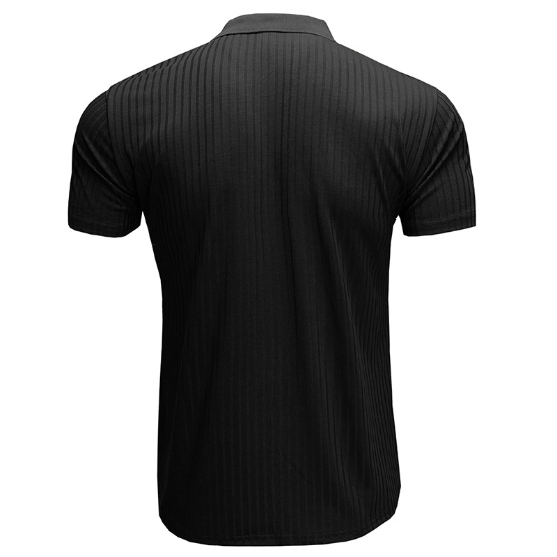 Men's Solid Color Patchwork Polo Shirt Men's Clothing display picture 4