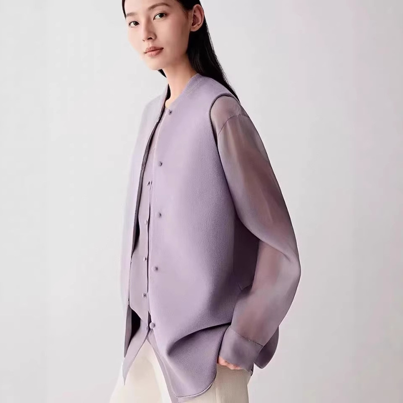 Xiaohe Women's Clothing Mall's Same Style Shanghai Museum Series 2026 Spring New Double-Sided Vest Jacket Women's Top
