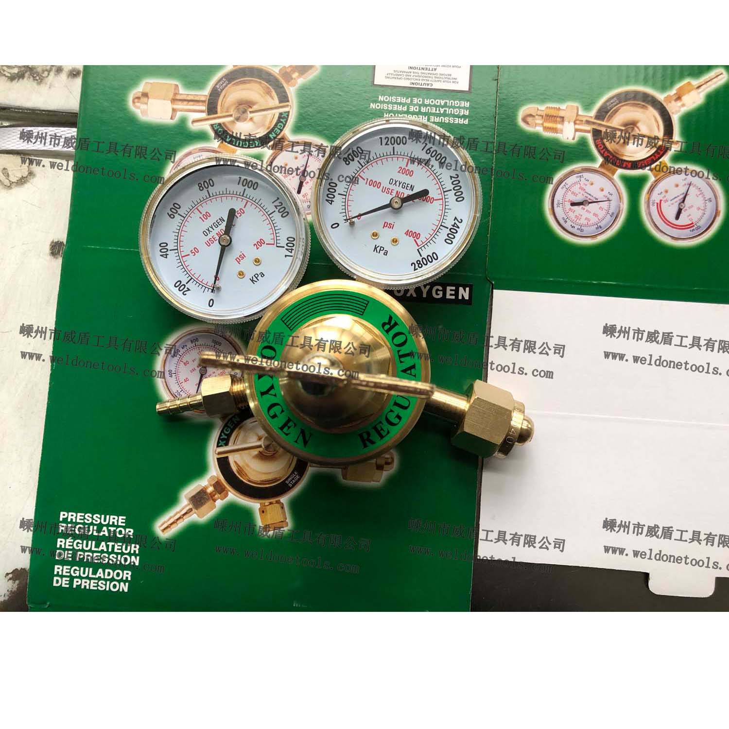 厂家直销 美式全铜减压器   外贸出口减压器  氧气乙炔减压器