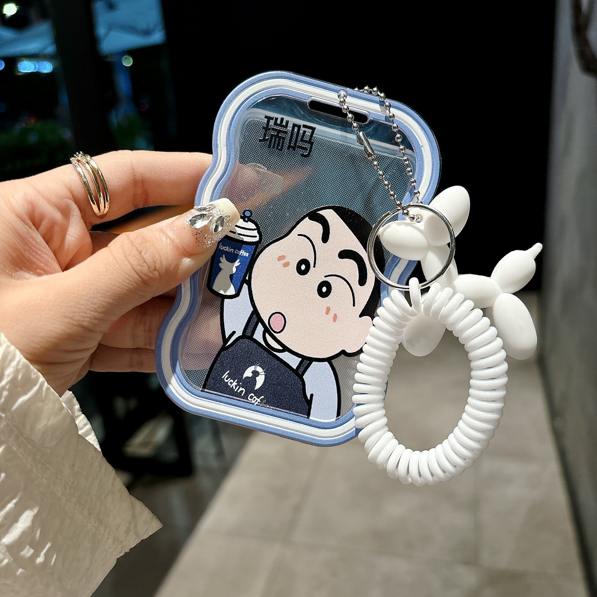 卡套門禁飯卡證件套公交校園學生校牌掛繩彈簧繩工作工牌廠牌小眾