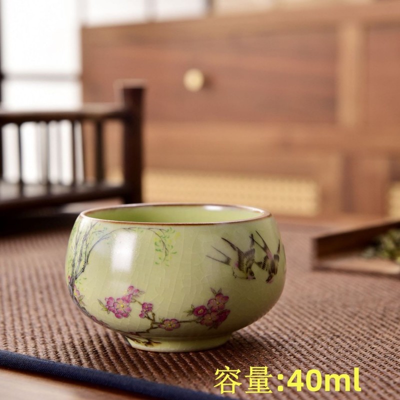 汝窑龙蛋壶珐琅彩单壶防烫泡茶壶开片可养家用茶壶陶瓷茶具可批发|undefined