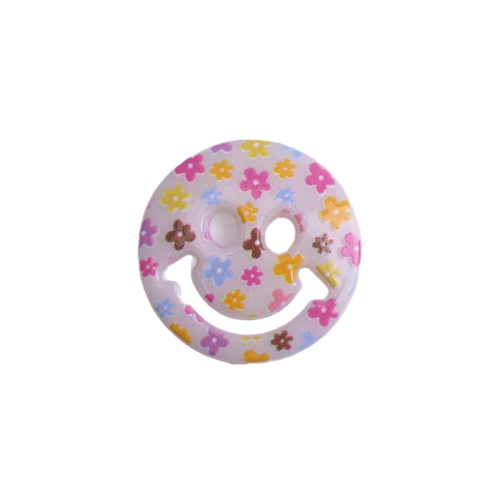 Nuevo color yakele smile Button DIY hair Decoration hair rope hair Card patch Mobile Phone Shell Decoration parts image 6