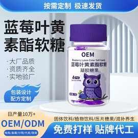 定制蓝莓叶黄素酯小熊软糖OEM贴牌凝胶糖果独立包装源头工厂代工